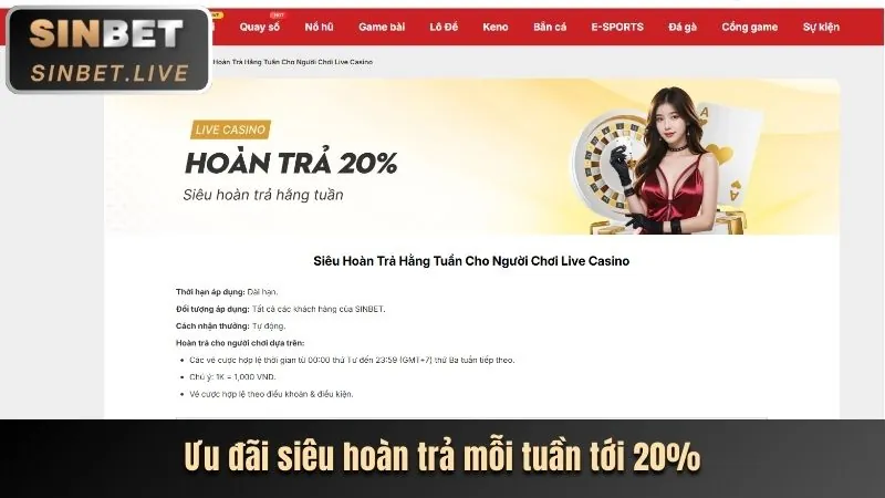 Khuyến mãi nạp tiền lần đầu Xibet